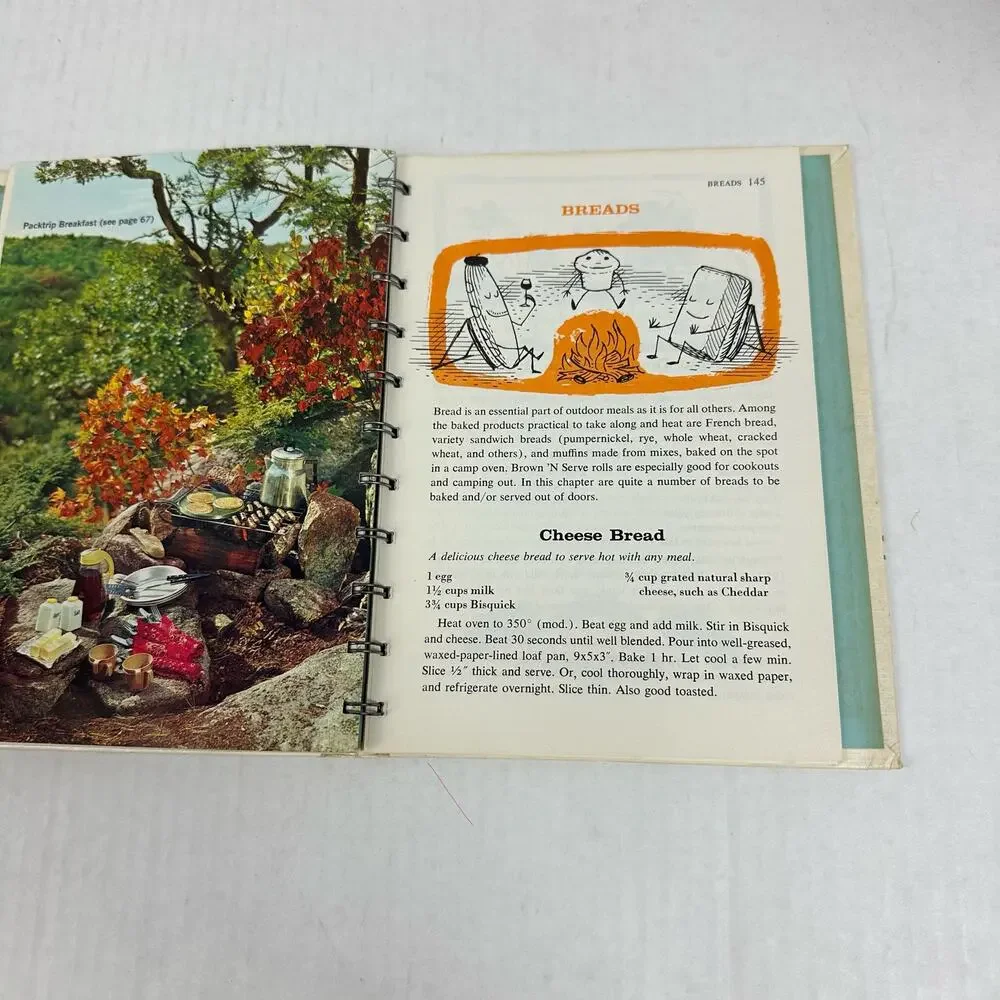 Betty Crocker's Outdoor Cook Book Golden Press 1961 Spiral Bound Cookbook